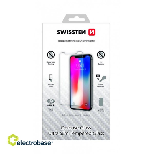 Swissten Ultra Slim Tempered Glass Premium 9H Aizsargstikls Apple iPhone 14 Plus