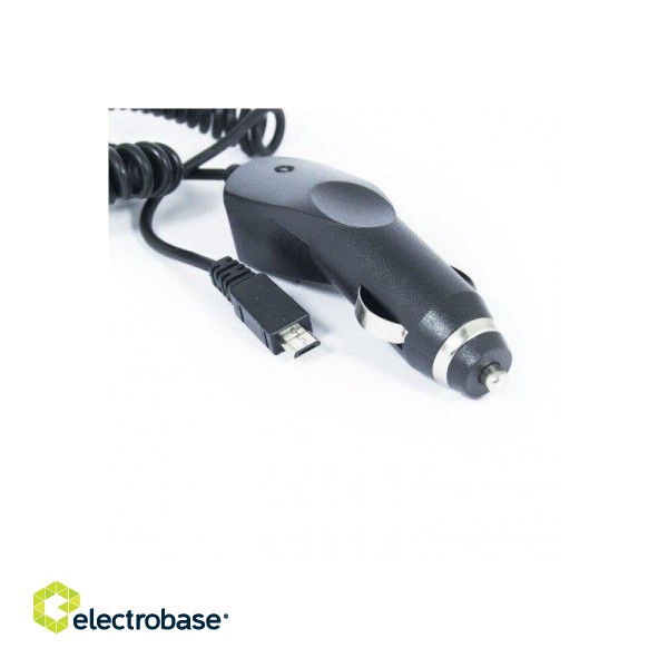 ATX Platinum Premium Car charger 12 / 24V / 1A + micro USB cable Black (Blue Blister) image 2