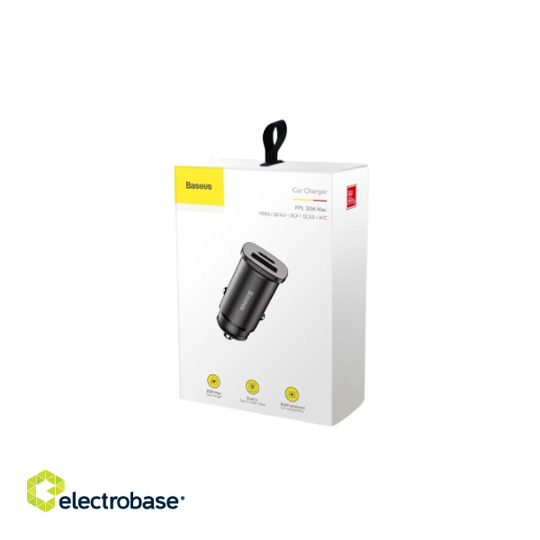 Baseus CCALL-AS01 Square Car Charger 30W paveikslėlis 5