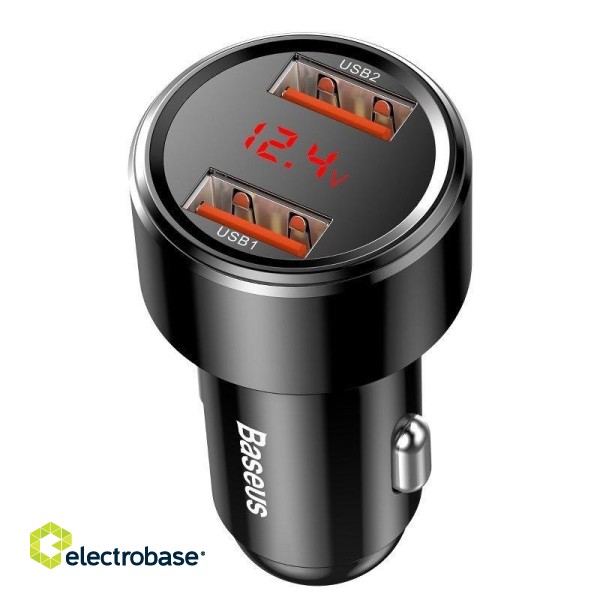 Baseus Magic Car Charger 2x USB / QC /  3.0 / 45W paveikslėlis 1