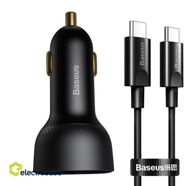 Baseus Superme Авто Зарядка + Кабель USB-C / 100W фото 1
