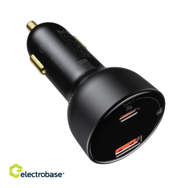 Baseus Superme Car charger + cable USB-C / 100W paveikslėlis 2