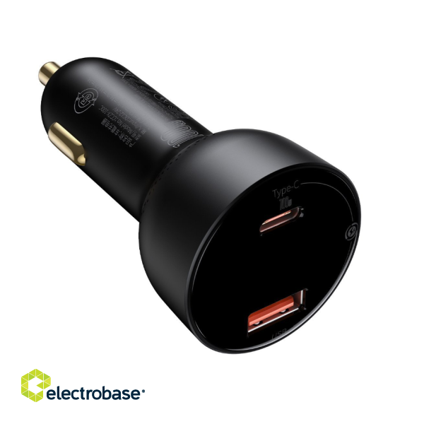 Baseus Superme Car charger USB / USB-C / 100W image 2