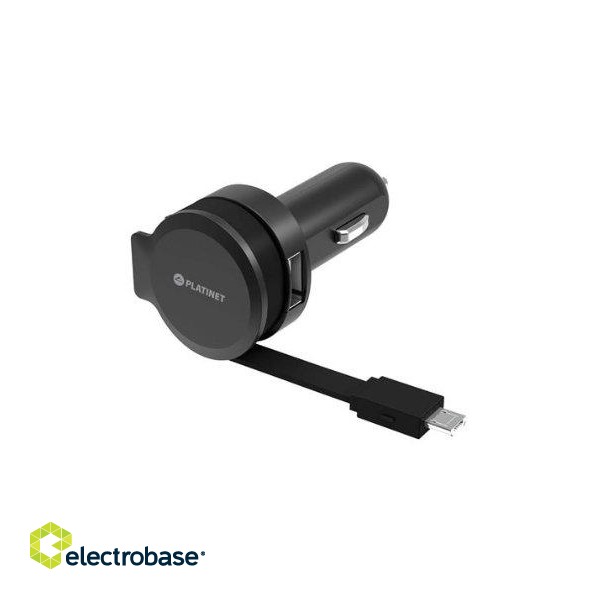 Platinet PLCRRCC Universal IC Автомобильная зарядка USB 42.4A + Micro USB Cable фото 1