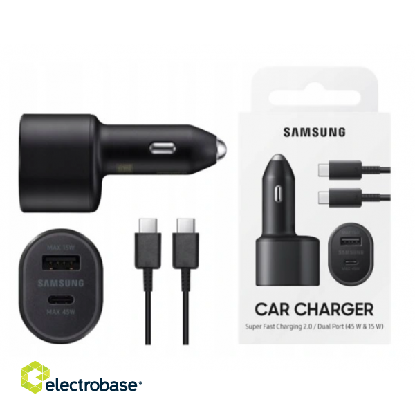 Samsung EP-L5300XBEGEU Car Charger 60W paveikslėlis 1