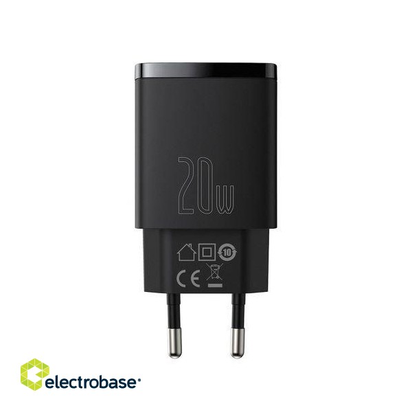 Baseus CCXJ-B01 Tīkla Lādētājs USB-C 20W image 2