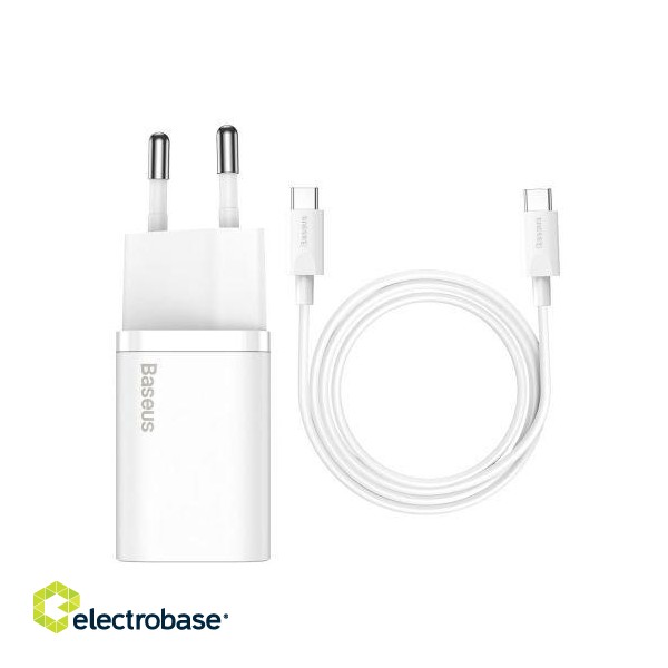 Baseus Super Si Quick Charger 25W with USB-C and Cable USB-C 1m image 7