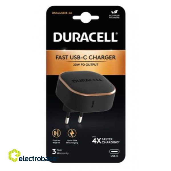 Duracell USB-C Tīkla Lādētājs 20W image 1