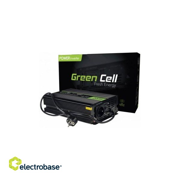 Green Cell Pure Sine wave Strāvas pārveidotājs  12V to 230V 300W / 600W image 1