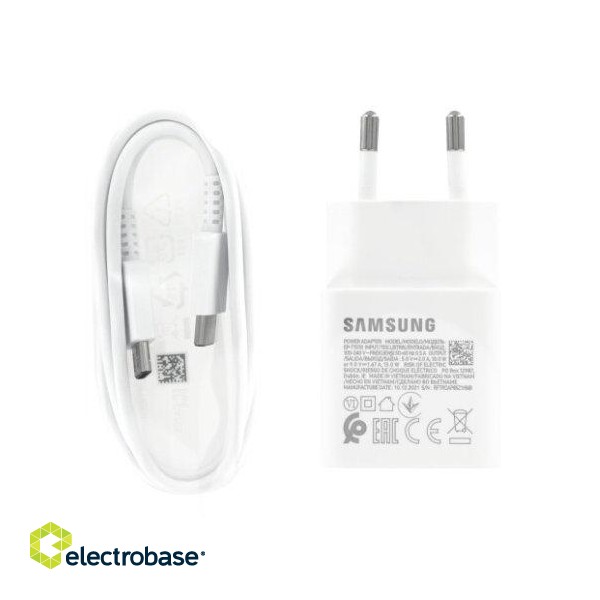 Samsung EP-T1510XWEGEU Tīkla Lādētājs ar USB-C 15W image 2