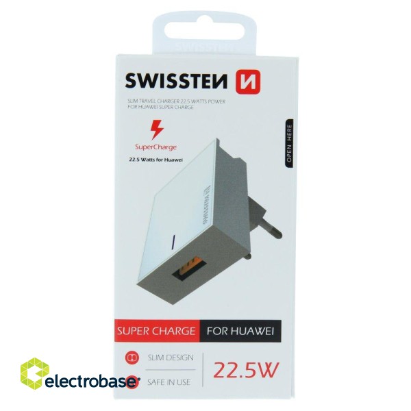 Swissten Premium 22.5W Huawei Super Fast Charge lādētājs 5V / 4.5A (FCP) image 2