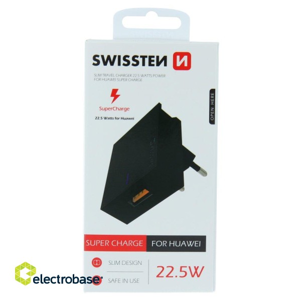 Swissten Premium 22.5W Huawei Super Fast Charge Travel charger 5V / 4.5A (FCP) paveikslėlis 2