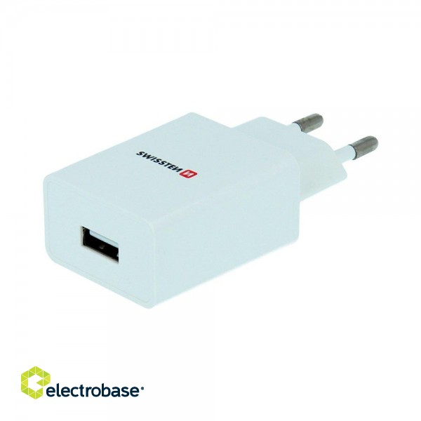 Swissten Travel Charger Smart  IC USB 1A + Data Cable USB / Micro USB 1.2m paveikslėlis 3