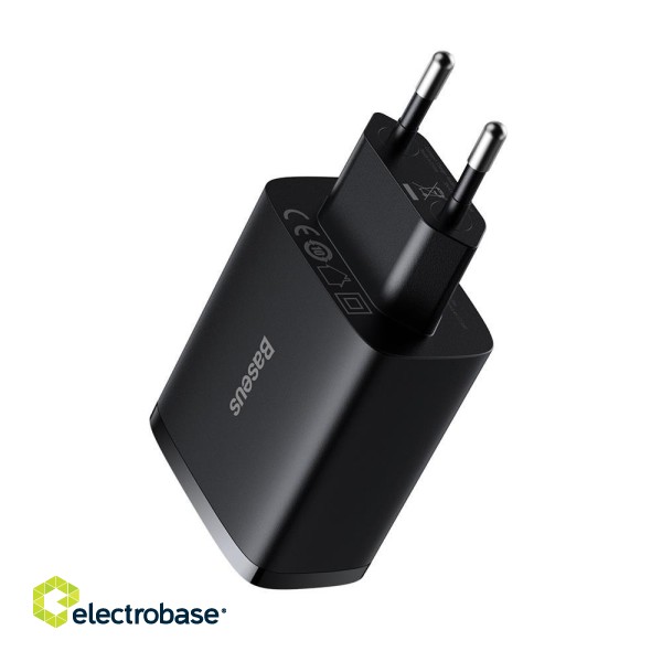 Baseus Compact  Wall Charger 3 x USB /  17w paveikslėlis 5