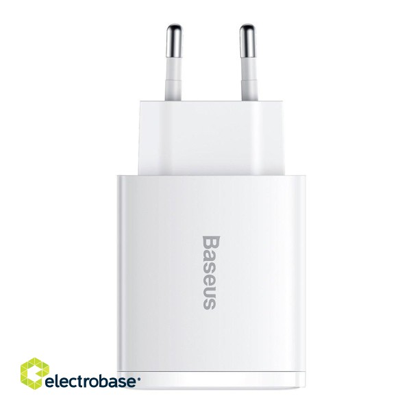 Baseus Compact Настенное зарядное УстройствоPD / 30 Вт / 1x USB-C/ 2x USB фото 1