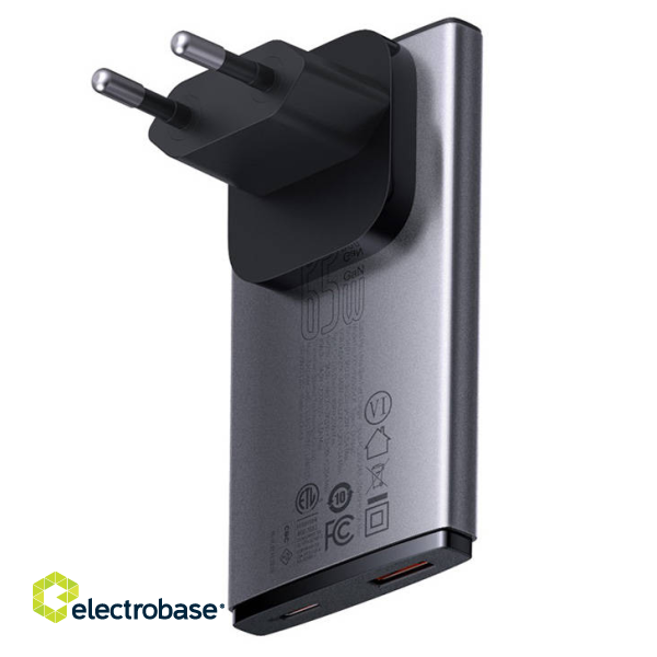 Baseus GaN5 Pro Wall charger 1xport USB-C / 1XUSB-A / 65W image 3