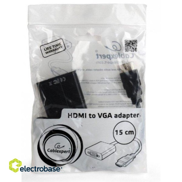 Gembird HDMI (19pin) to VGA (15pin) Adapteris image 2