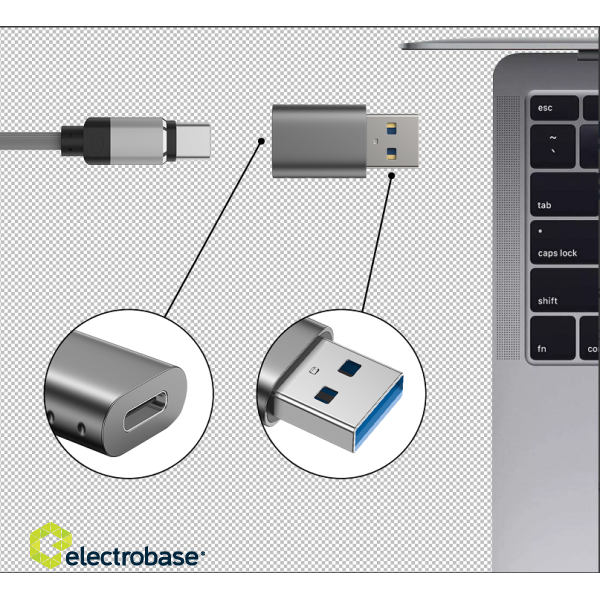 Swissten Adapter USB-A / USB-C image 2