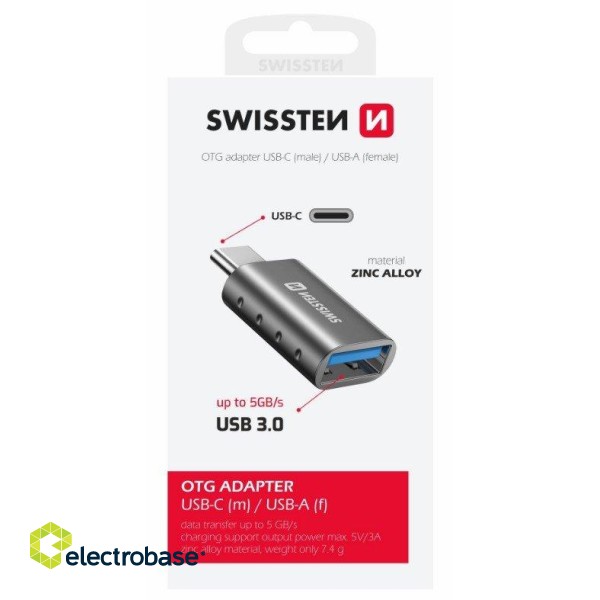 Swissten OTG Adapteris USB-C to USB 3.0 Savienojums image 1