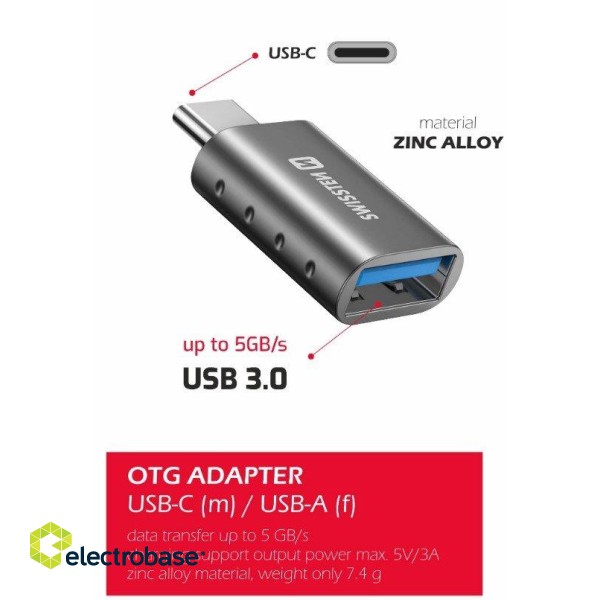Swissten OTG Adapteris USB-C to USB 3.0 Savienojums image 2