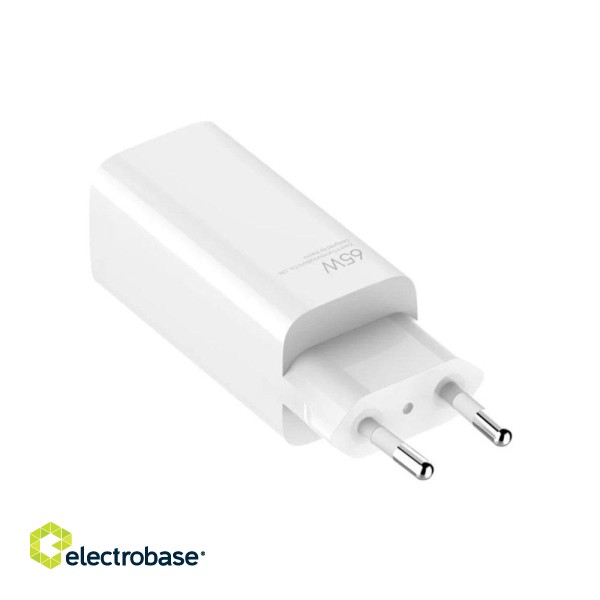 Xiaomi Mi Gast GaN Charger 65W  / Type-A / Type-C + Cable Type-C / 1m image 3