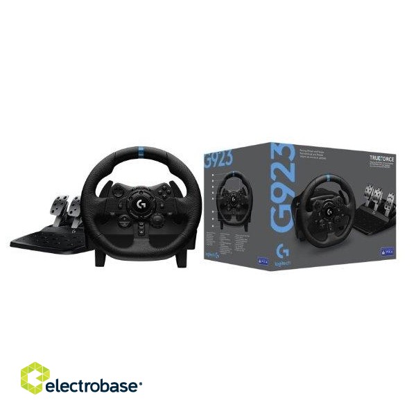 Logitech G923 Racing Wheel and Pedals for PlayStation image 1