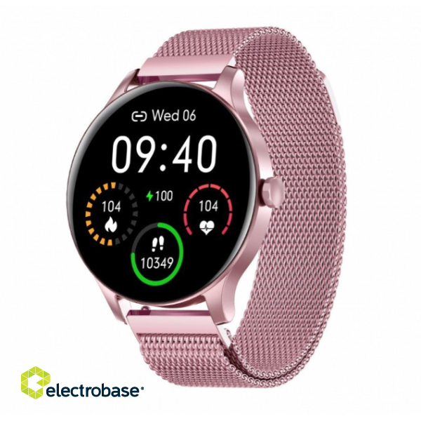 Garett Smartwatch Garett Classy pink steel Smartwatch IPS / Bluetooth / IP68 image 1