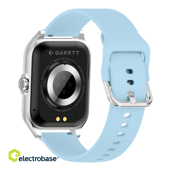 Garett Smartwatch GRC Activity 2 Silver matt / AMOLED / 100 sports modes / SOS function / Bluetooth image 6