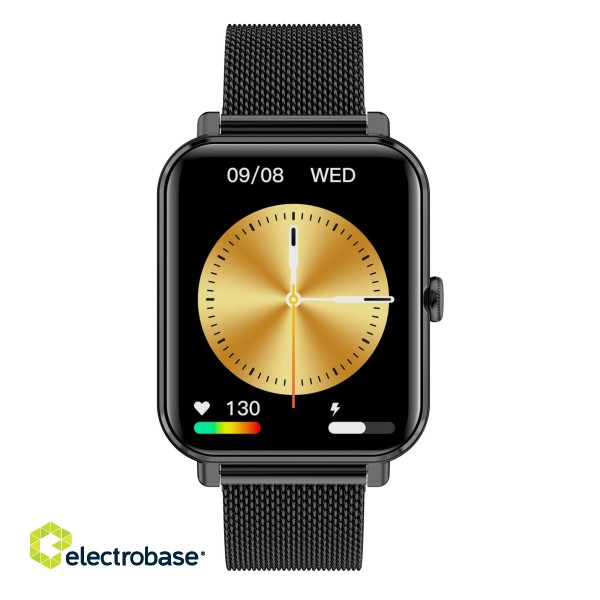 Garett Smartwatch GRC CLASSIC Black Steel Viedpulkstenis IPS / Bluetooth / IP68 / SMS image 1