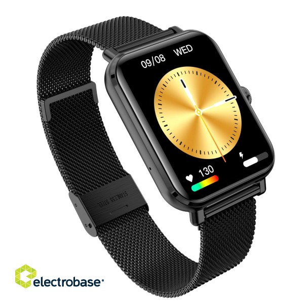Garett Smartwatch GRC CLASSIC Black Steel Умные часы IPS / Bluetooth / IP68 / SMS фото 3
