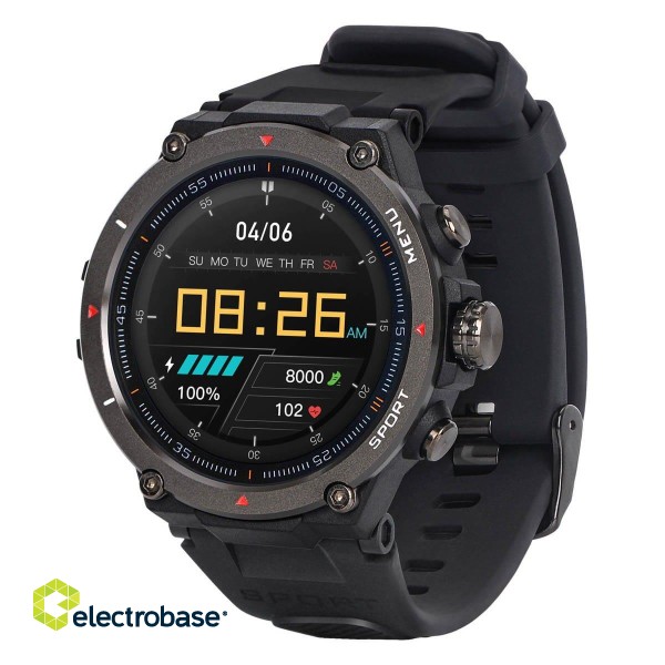 Garett Smartwatch GRS Pro Vīriešu viedpulkstenis IPS / Bluetooth / IP68 / GPS / SMS image 1
