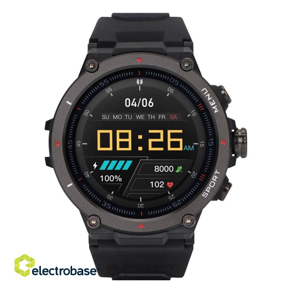 Garett Smartwatch GRS Pro Vīriešu viedpulkstenis IPS / Bluetooth / IP68 / GPS / SMS image 2