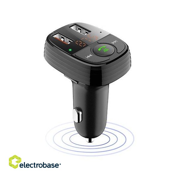 Devia Smart Car FM Transmiter Bluetooth / MP3 / MicroSD / 2x USB QC 3.0 + 1,5A / LED / Car Charger image 1