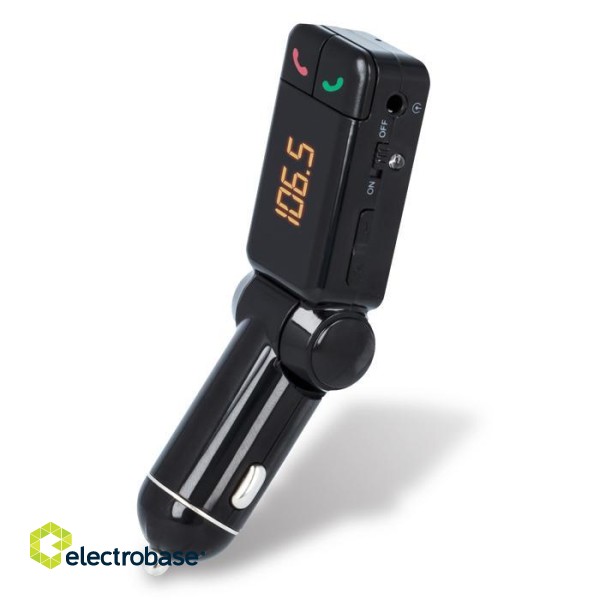 Forever TR-320 Bluetooth + EDR FM Transmitter For Car Radio / AUX / MIC / + Charger 2xUSB 2.1A image 1