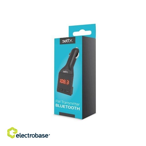 Setty Car FM Transmitter Bluetooth / USB / Micro SD / Aux / LCD / AUX 3.5 mm Cable paveikslėlis 2