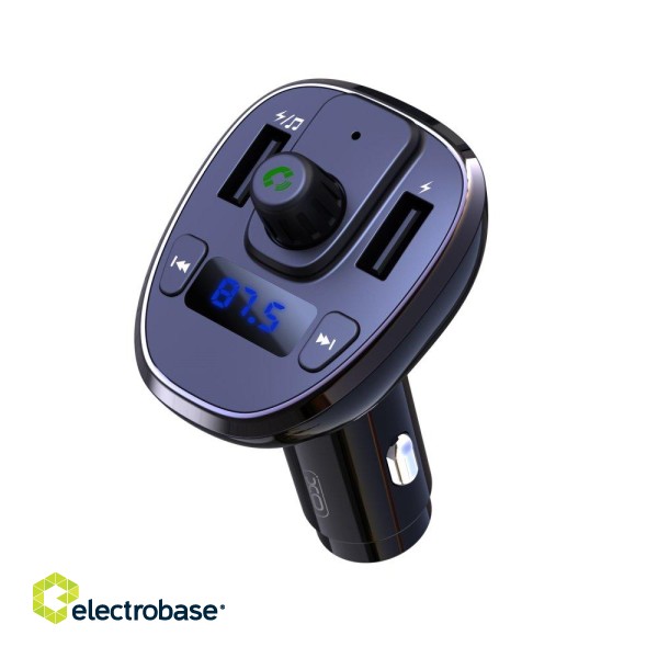 XO BCC05 Transmiter FM Bluetooth MP3 car charger 18W paveikslėlis 2