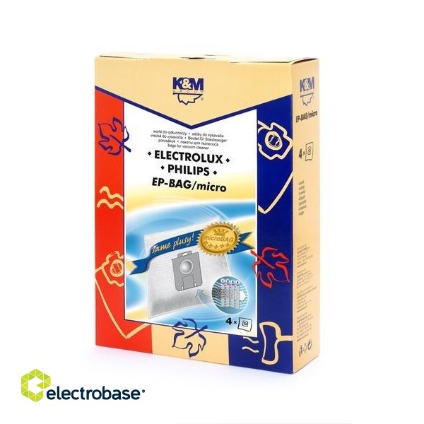 K&M Vacuum cleaner bag ELECTROLUX-PHILIPS S-BAG (4pcs)