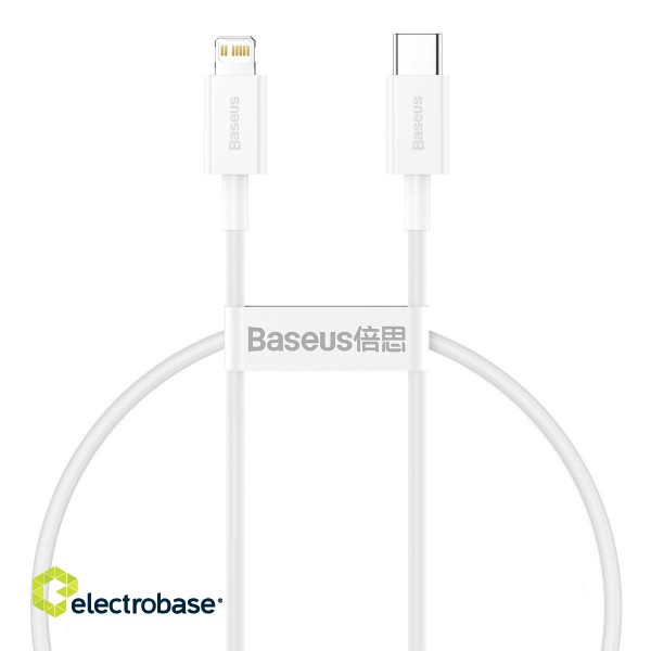 Baseus Superior Series Kabelis USB-C / Lightning / 20W / PD / 0.25m image 1