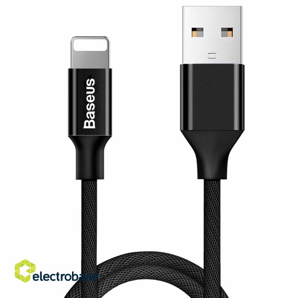 Baseus Yiven Textile Charge 2A Lightning Data and Charging Cable 1.2m paveikslėlis 1