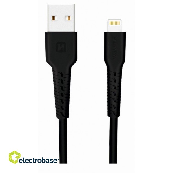 Swissten Basic Fast Charge 3A Lightning Data and Charging Cable 1m image 2