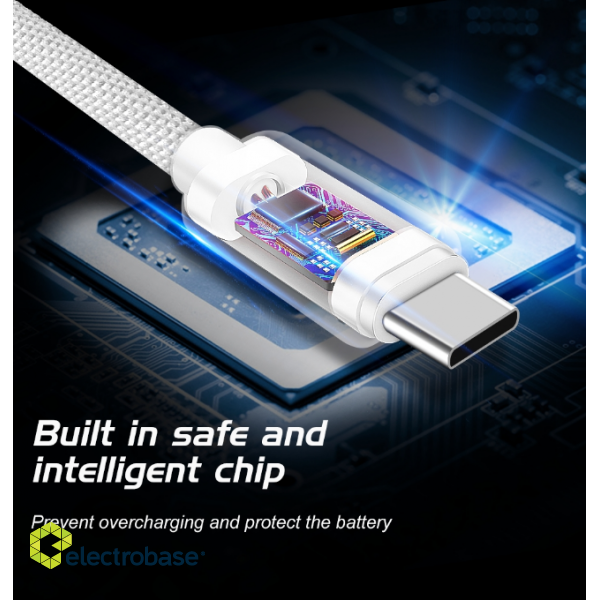 Swissten Textile Universāls Quick Charge 3.1 USB-C Datu un Uzlādes Kabelis 1.2m image 3