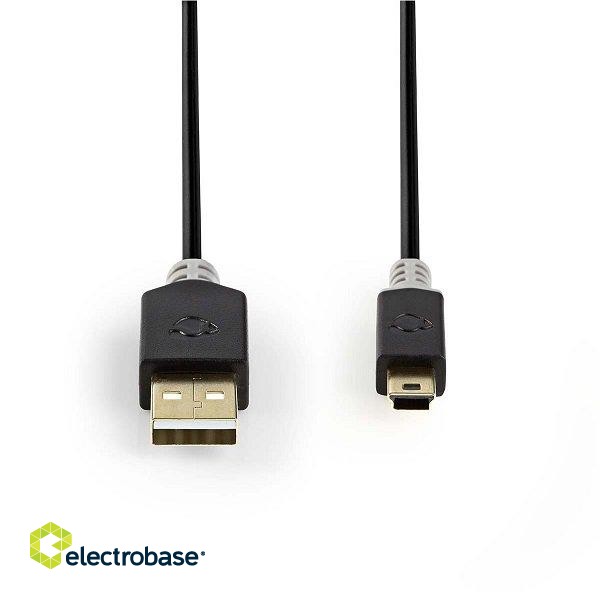 NEDIS CCBP60300AT20 Cable USB 2.0 | USB-A Male | USB Mini-B 5 pin Male | 480 Mbps | 2.0 paveikslėlis 1
