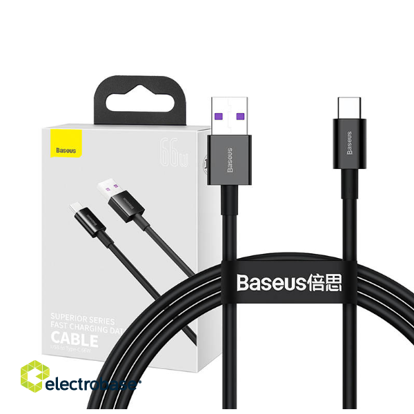 Baseus Superior Series Kabelis USB / USB-C /  66W / 1m image 2