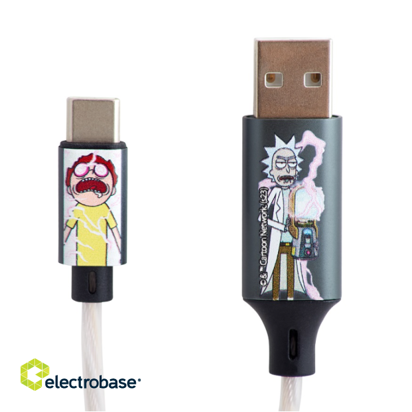 Lazerbuilt Rick & Morty Shock Cable USB / USB-C / 10W paveikslėlis 2