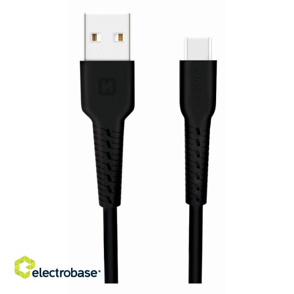 Swissten Basic Universal Quick Charge USB-C Data and Charging Cable 1m image 2