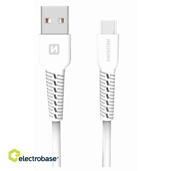 Swissten Eco Friendly Universāls Quick Charge 3.1 USB-C Datu un Uzlādes Kabelis 1.2m image 1