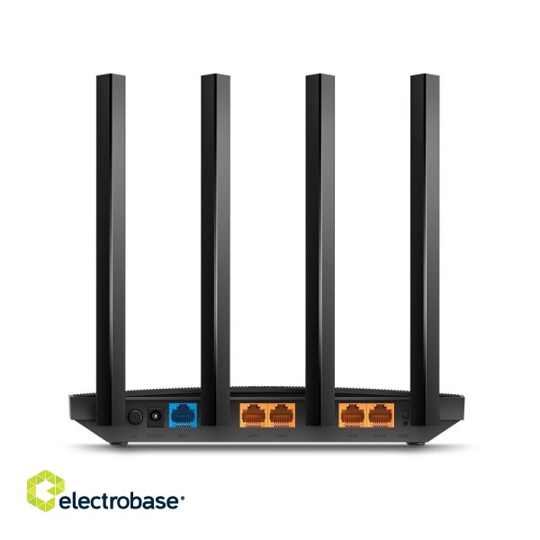 TP-Link Archer C6 WiFi Router AC1200 / MU-MIMO / Dual Band / 5x RJ45 1000Mb/s paveikslėlis 3