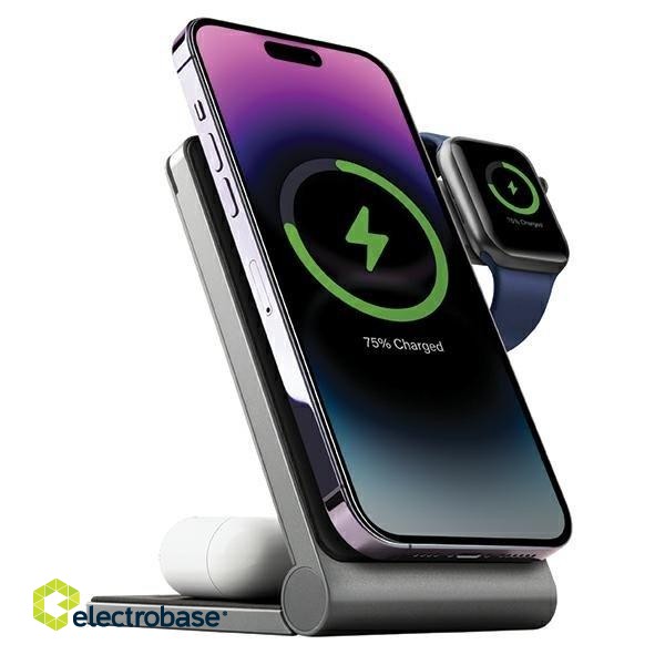 Energea MagTrio Foldable 3in1 Magnetic Wireless Charger paveikslėlis 1