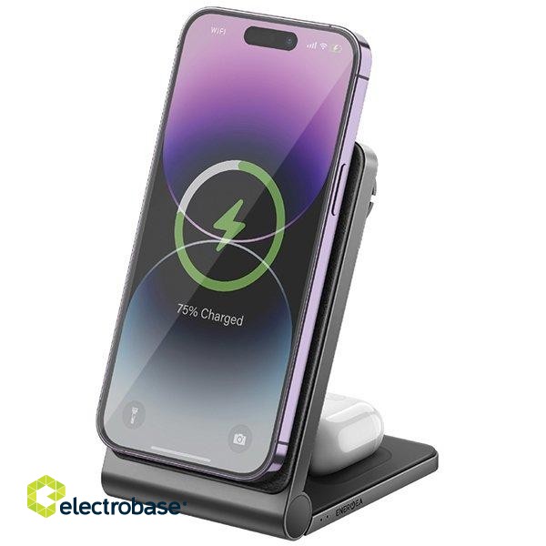 Energea MagTrio Foldable 3in1 Magnetic Wireless Charger paveikslėlis 2
