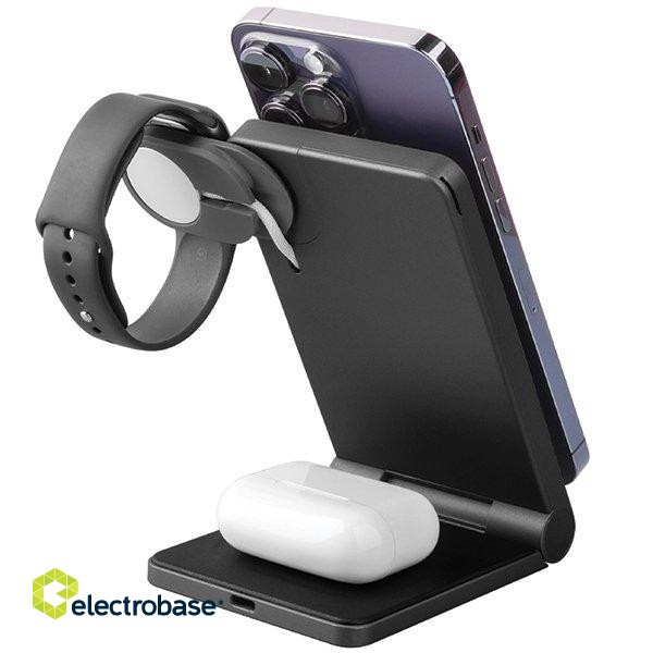 Energea MagTrio Foldable 3in1 Magnetic Wireless Charger paveikslėlis 4